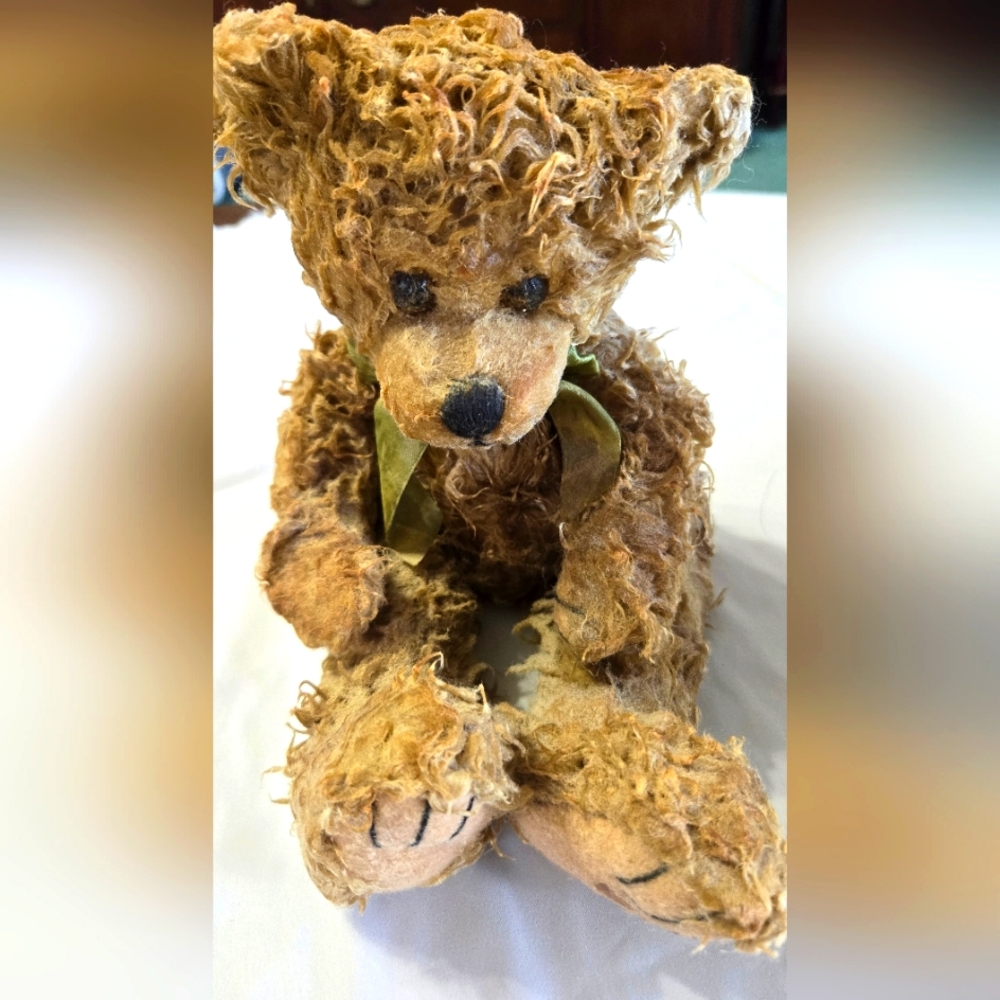 Vintage 12 inch wax Dipped bear